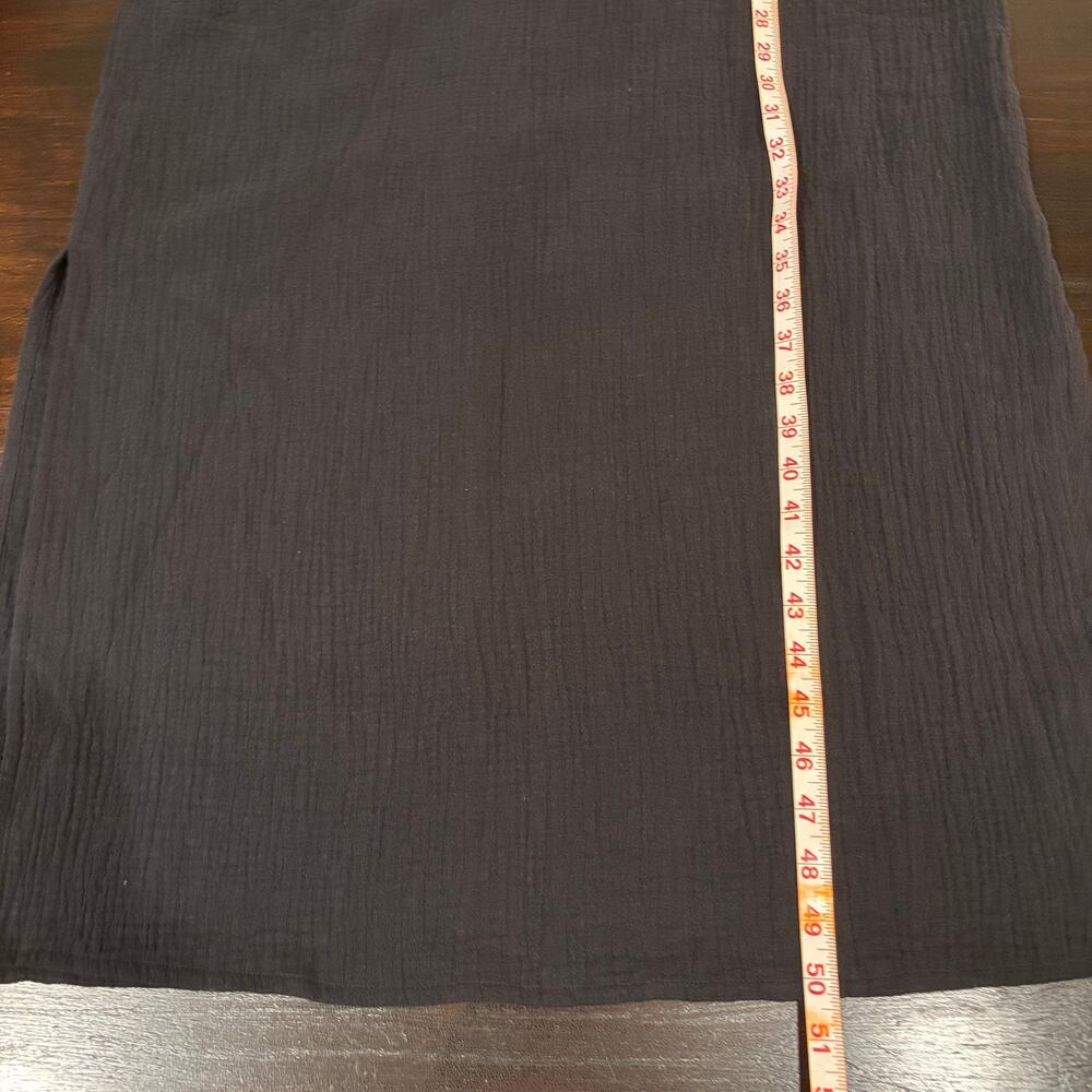 NWT Voyageur by MERSEA Palermo Embroidered Luxury Gauze Maxi Black Dress–Size S - Picture 5 of 9